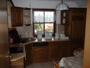 Kuchyň nebo kuchyňský kout v ubytování Fehaus Johannesberg