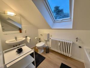 Koupelna v ubytování Gemütliche Wohnung