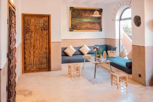 Posezení v ubytování Penthouse Marrakech