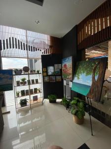 TV a/nebo společenská místnost v ubytování Nagoya Mansion Residence with City View + 30 fotografií