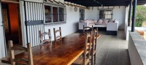 Posezení v ubytování Kenya Retreat