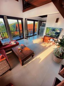 Balkón nebo terasa v ubytování SeaView Villa Tropicana