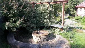 A garden outside Bundi Vendégház