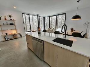 Kuchyň nebo kuchyňský kout v ubytování Chalet Black Box + 39 fotografií