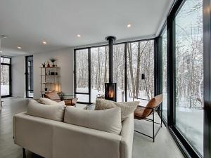 Posezení v ubytování Chalet Black Box