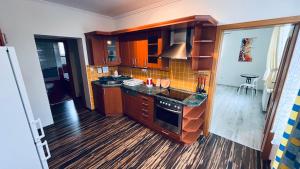 Kuchyň nebo kuchyňský kout v ubytování Dana ubytování