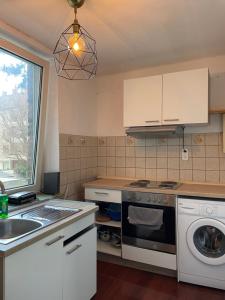 Kuchyň nebo kuchyňský kout v ubytování Flamingo 3 - Wohnung in Stadtnähe - Düren