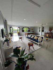 Posezení v ubytování Seu Refúgio Aconchegante na Cidade