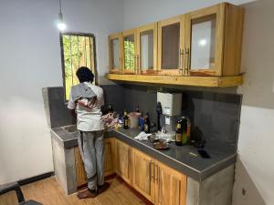 Köök või kööginurk majutusasutuses Sunset Fields