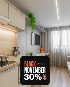 Kuchyň nebo kuchyňský kout v ubytování Easy Life Campos PUC by Xtay - Hospede-se próximo ao Viasoft Experience e Estádio Durival