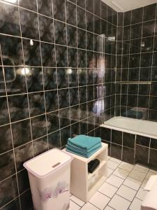 Phòng tắm tại Mieszkanie z widokiem na Görlitz