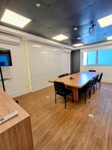 Konferenční prostory v ubytování Helbor Stay Santos Pompéia Gonzaga - Varanda vista mar + 67 fotografií