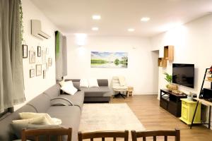 Χώρος καθιστικού στο Suite Golan