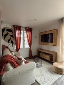 Posezení v ubytování Le Cèdre Bleu