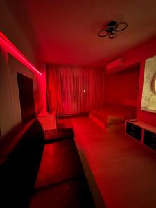 Postel nebo postele na pokoji v ubytování Garsonieră centrală