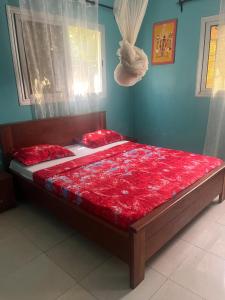 Postel nebo postele na pokoji v ubytování Maison de vacances