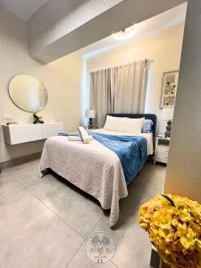 Ένα ή περισσότερα κρεβάτια σε δωμάτιο στο Luxury apartment 625 Boca del Mar Tower III