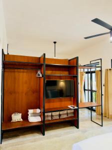 Postel nebo postele na pokoji v ubytování Casa Lluavi - Caliope