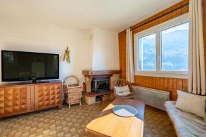 TV a/nebo společenská místnost v ubytování Les Chrysalis - Nature, Lac, Montagnes & Ski 10'min