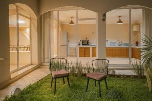 Η κουζίνα ή μικρή κουζίνα στο Luxury apartment with garden view