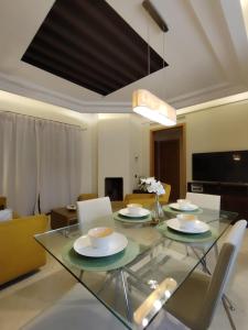 Posezení v ubytování Appartement rooftop privatif Vizir Center