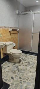 Koupelna v ubytování La iguana café y más