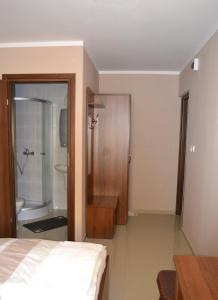 Koupelna v ubytování Hotelik Karter