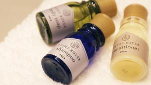 three bottles of wine sitting next to each other at TSUKI Tokyo in Tokyo