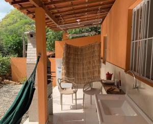 Balkón nebo terasa v ubytování CASA da CHi