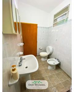 Et badeværelse på Casa Der Wandel