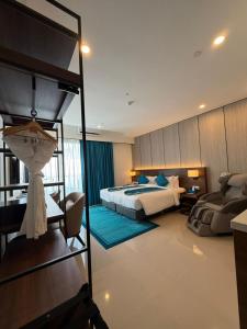 Postel nebo postele na pokoji v ubytování 1001 Nights Boutique Genting Highlands