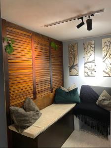 Χώρος καθιστικού στο Apto con jacuzzi Laureles