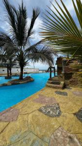 Bazén v ubytování Seaside cabin in Arboletes Galilea nebo v jeho okolí