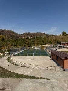 En generel udsigt til bjerge eller udsigt til bjerge taget fra hotellet