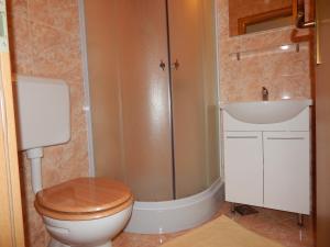 Koupelna v ubytování Apartments Sofija