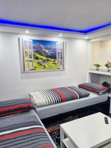 Postel nebo postele na pokoji v ubytování Ferienwohnung in Büdingen + 4 fotografie