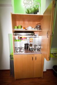 Kuchyň nebo kuchyňský kout v ubytování Green Line