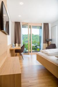 TV a/nebo společenská místnost v ubytování Hotel Zur Schönen Aussicht