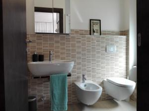 Koupelna v ubytování B&B Rosa Blu