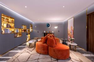 Χώρος καθιστικού στο Orange Hotel, Beijing Daxing Biomedicine Base