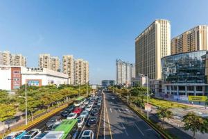 Nespecifikovaný výhled na destinaci Sia-men nebo výhled na město při pohledu z hotelu