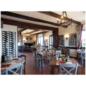 ห้องอาหารหรือที่รับประทานอาหารของ Locanda Il Rustichello