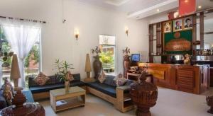 Χώρος καθιστικού στο Sambopich Chenla Hotel