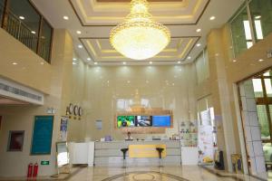 Vstupní hala nebo recepce v ubytování GreenTree Inn Tangshan Xueyuan Road Business Hotel
