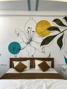 Ένα ή περισσότερα κρεβάτια σε δωμάτιο στο The Dhar Villa