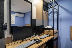 Μια τηλεόραση ή/και κέντρο ψυχαγωγίας στο 박스호텔