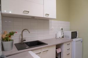 Kuchyň nebo kuchyňský kout v ubytování Apartamenty Poznańska 32