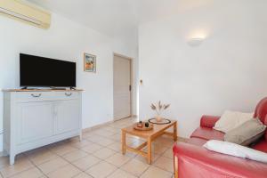 TV a/nebo společenská místnost v ubytování Le Petit Etang