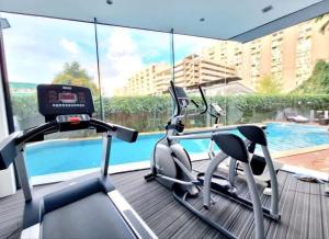 Γυμναστήριο ή/και όργανα γυμναστικής στο S condo Nimman 2Bedrooms