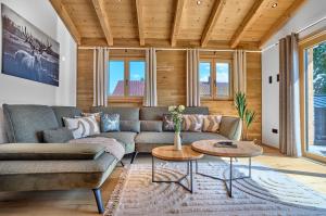 Χώρος καθιστικού στο Luxus Chalet Zur Resi